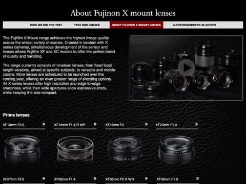 Fujifilm X mount Lenses screenshot 4