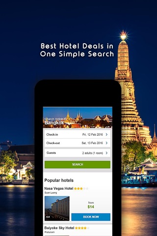 Bangkok Thailand Hotel Search, Compare Deals & Book With Discount screenshot 2