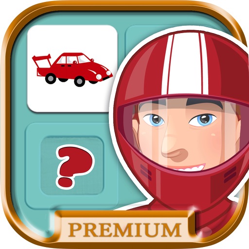 Memory game for children: memory cars. Learning game for boys - Premium icon