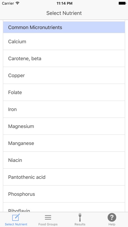GetNutrient