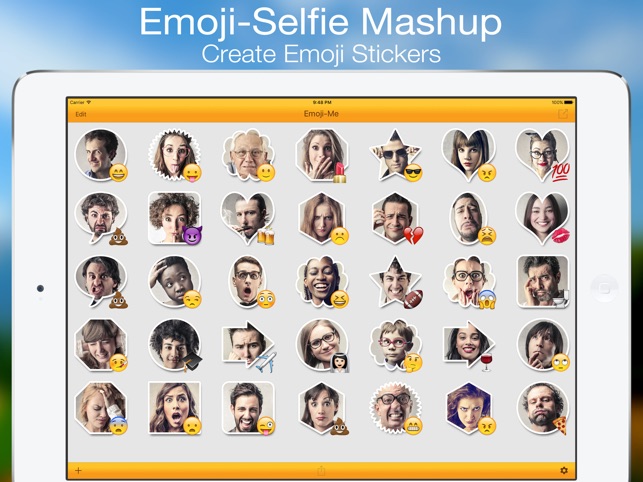 Emoji Me Emoji Selfie Stickers On The App Store