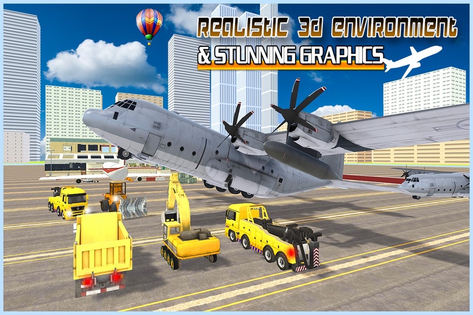 Cargo Plane Heavy Machine - Heavy Machinery Transport Flight Simulator screenshot 4