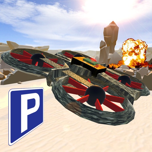 3D Military Drone Parking Simulator - Black Ops Desert Strike Quadcopter Remote Bomb FREE Game icon