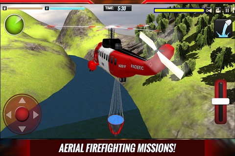Emergency Fire Rescue Helicopter Pilot Simulator 2016 screenshot 3