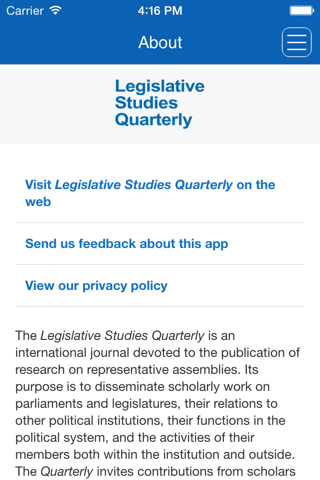 Legislative Studies Quarterly screenshot 4