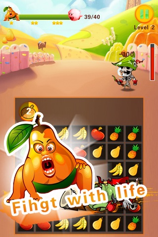 Puzzle & Fruits vs Monsters: The Expendables Defense screenshot 4