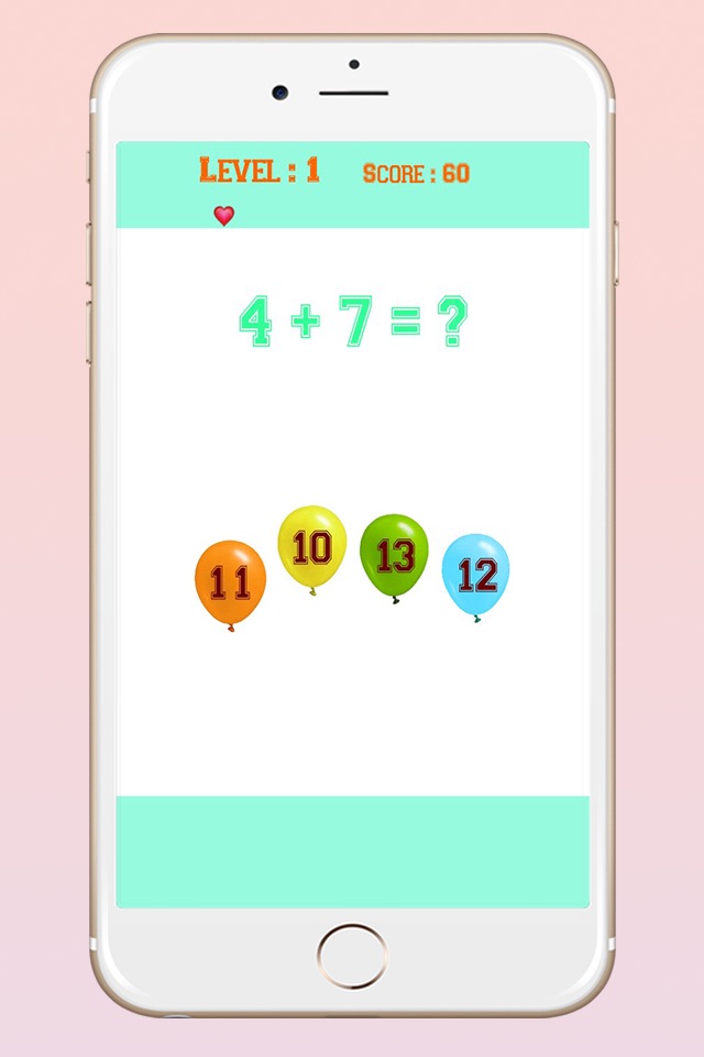 Balloon World Cool Mathmatics Addition Fun Quiz for Kids screenshot 4