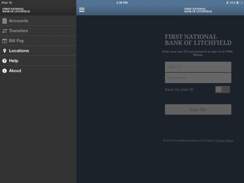 FNBL Mobile for iPad screenshot 2