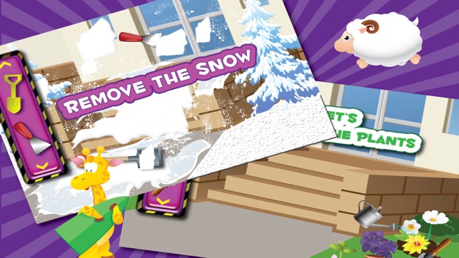 讓孩子們冬季風暴工作 - 一個冰封雪趣天清洗遊戲(圖5)-速報App