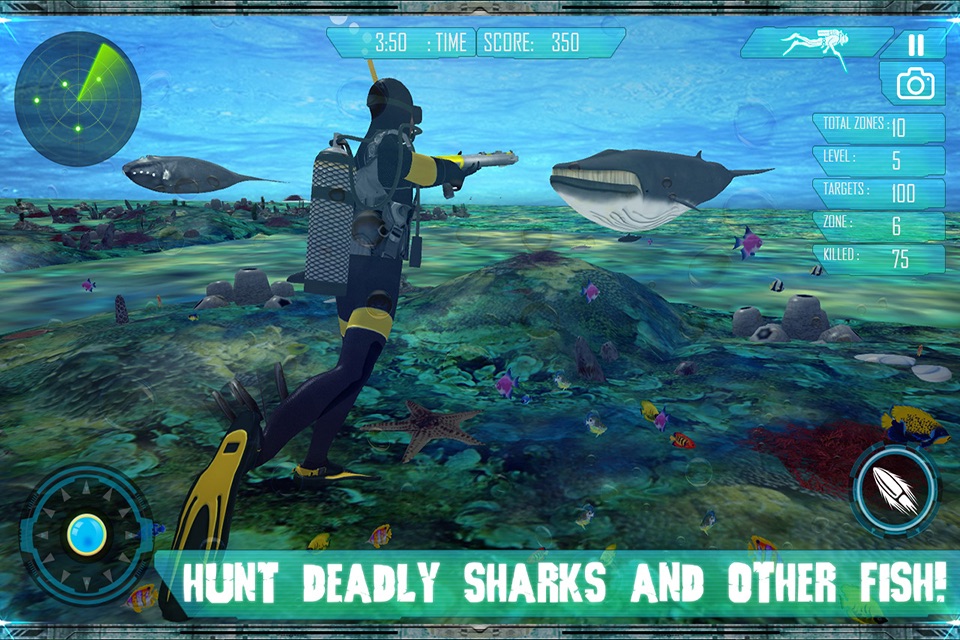 Underwater Spear-Fishing Scuba Diving Adventure screenshot 3
