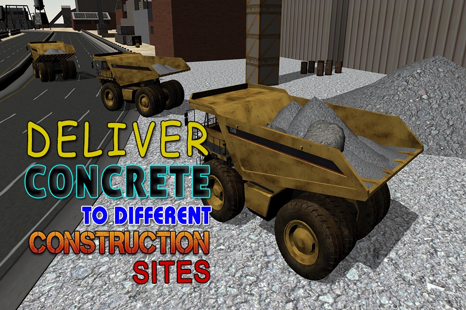 Concrete Excavator Simulator – Operate crane & drive truck in this simulation game screenshot 3