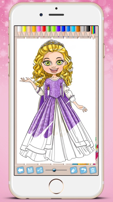 How to cancel & delete Royal Princess Coloring Book - Paint fairy tale princesses from iphone & ipad 4