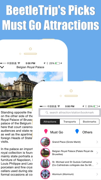Brussels travel guide with offline map and stib mivb metro transit by BeetleTrip screenshot-4