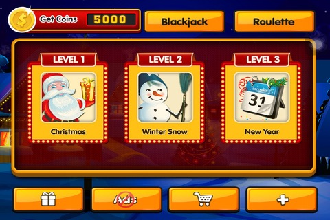 Slots 'Xmas Carolers in Las Vegas - Free Viva Casino Slot Machine Games! screenshot 3