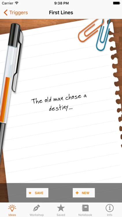 iDeas for Writing - Story Starter for your Book