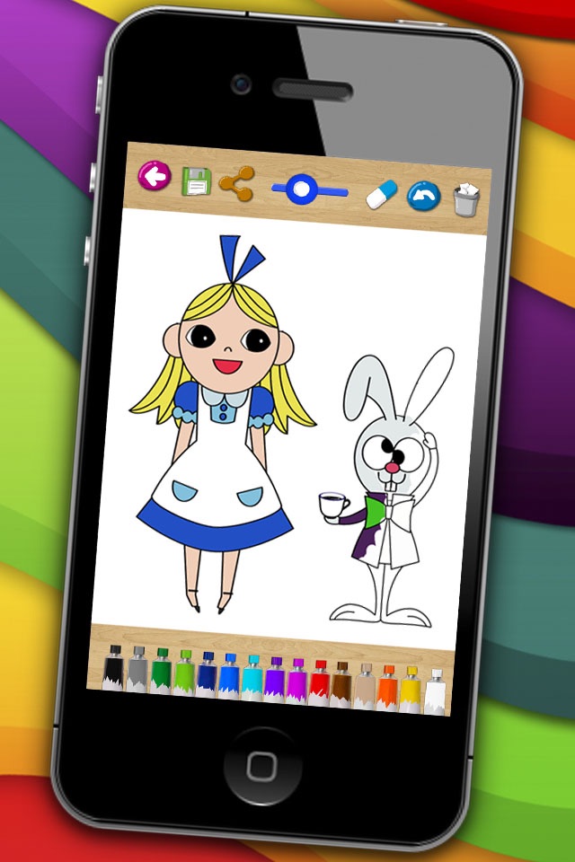 Tales coloring book & paint fables screenshot 4