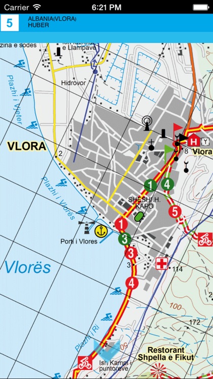 Vlora. Tourist map. screenshot-3