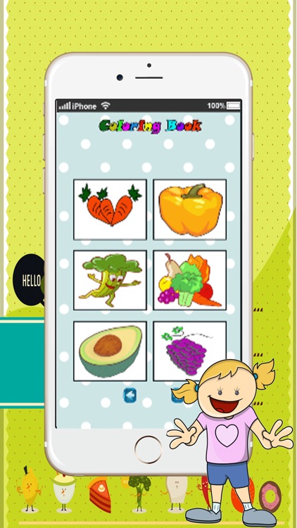 Fresh Fruits art pad : Learn to painting and drawing coloring pages printable for kids free screenshot-3