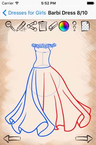 Draw Dresses For Girls screenshot 3