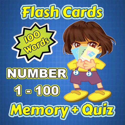 Flashcards and Games Of Number 1-100 Icon