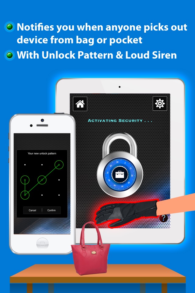 Security Pro ● Best Anti-theft app ● Protect your device from bag, desk or pocket theft screenshot 3