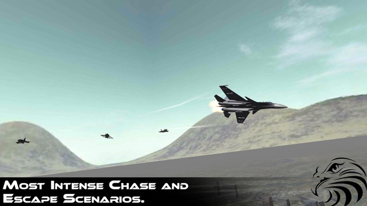 Jet Fighter Dogfight Chase - Hybrid Flight Simulation and Action game 2016 screenshot-3