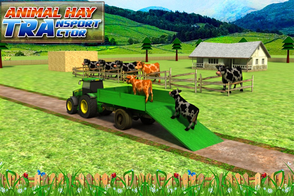 Tractor: Farm Driver - Free 3D Farming Simulator Game Animal & Hay Transporter Farmer Tractor screenshot 2