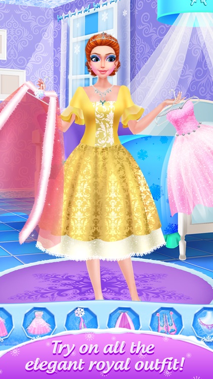 Ice Queen Magic Salon - Royal Family Fun with Girls Spa, Makeup & Princess Makeover Game screenshot-3