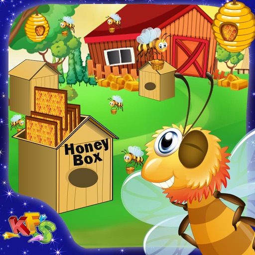 Bee Honey Farming – Little farmers feed & take care of the bees in the farm icon