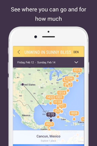 Tripnary - Find great places to travel based on your flight budget screenshot 3