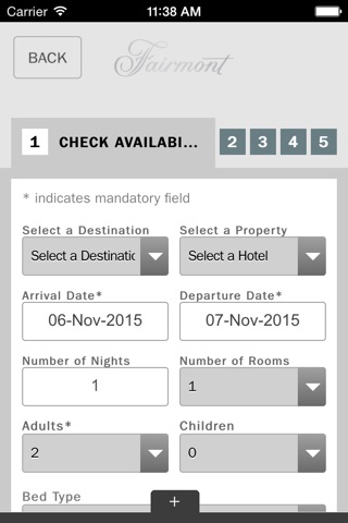 Fairmont Hotels & Resorts screenshot 3