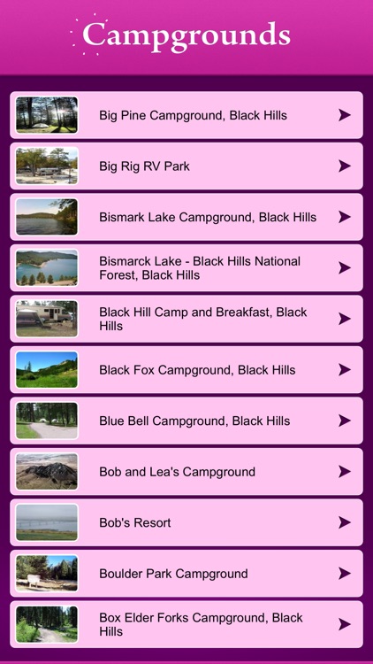 South Dakota Campgrounds and RV Parks