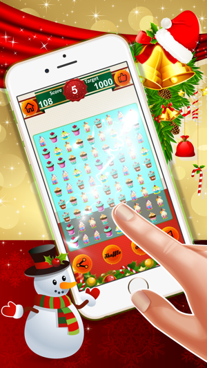 Cupcake Maneuver  : - A match 3 puzzles for Christmas season(圖2)-速報App