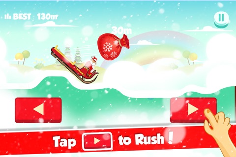 Santa Sleigh Christmas Rush - Winter Racing Madness for Presents screenshot 2