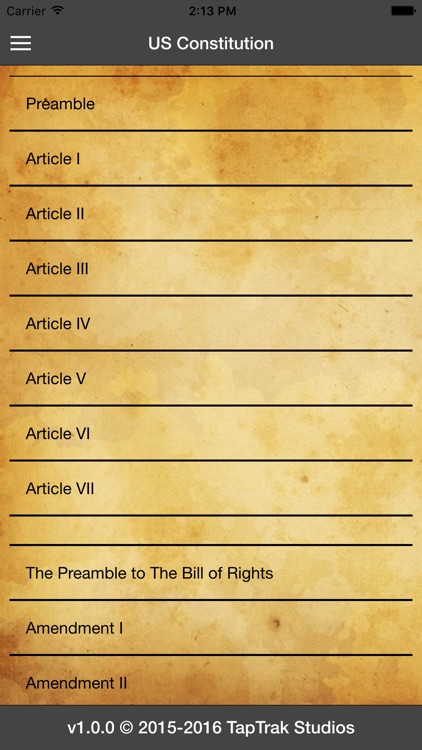 US Constitution - TapTrak Studios screenshot-3