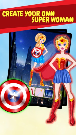 Create Own Super-Hero Woman - Free Character Costume Maker D(圖1)-速報App