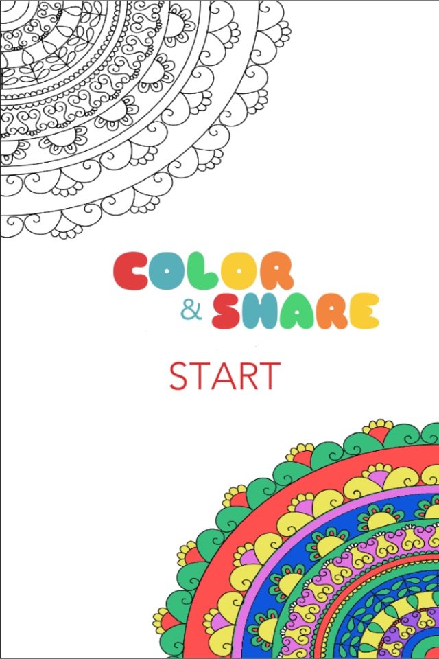 Adult Coloring Book - Free Fun Games for Stress Relieving Color Therapy and Share screenshot 3