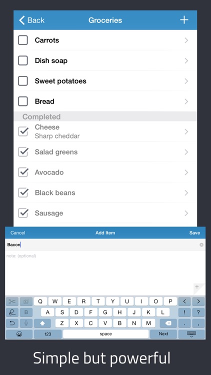 Paperless: Lists + Checklists