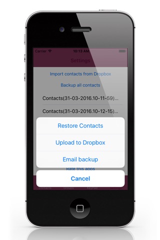 iWhitelist - Contacts Manager Plus screenshot 2