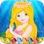 Mermaid Princess Colorbook Drawing to Paint Coloring Game for Kids
