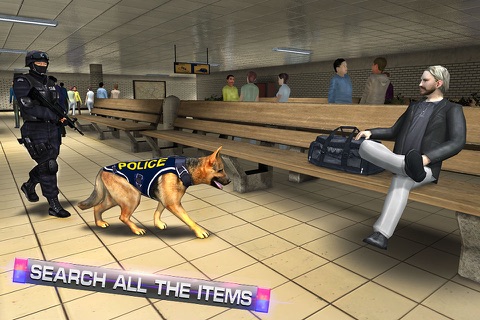 Subway Police Dog Simulator – Cop dogs chase simulation game screenshot 3