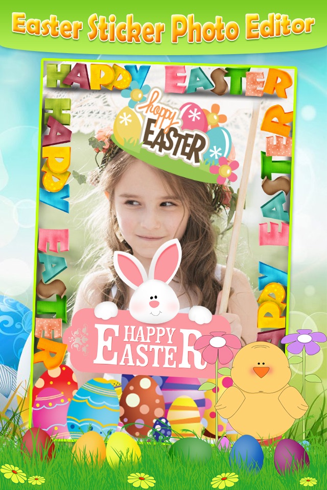 Easter Photo Sticker.s Editor - Bunny, Egg & Warm Greeting for Holiday Picture Card screenshot 3