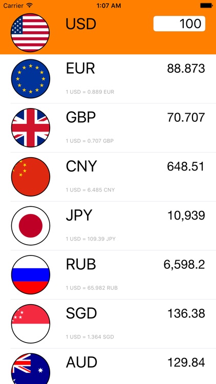 Pulse - Currency Exchange Rates