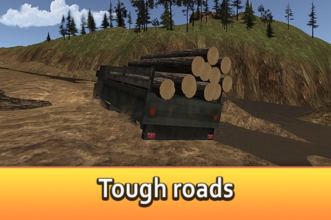 Offroad Logging Truck Simulator 3D - Drive and transport cargo! screenshot 2