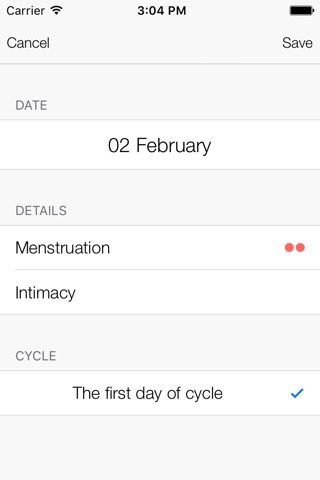 Fertility and Period Tracker screenshot 4