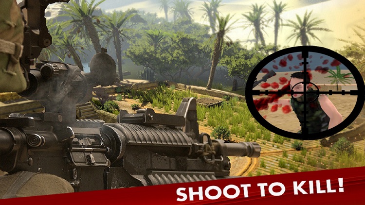 Bravo Sniper. Contract Assassin Frontline Killer Desert Duty Call 2016 screenshot-3