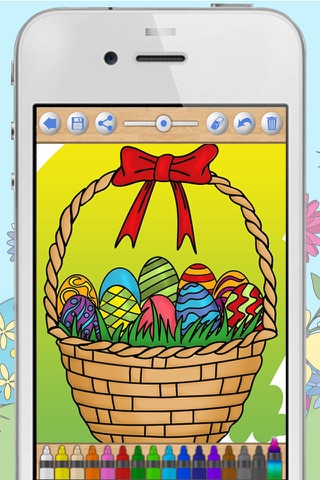 Easter Coloring Book Paint eggs and rabbits - Premium screenshot 3