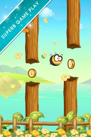 Flappy Bumbee - Honey Bumble Swarm screenshot 2