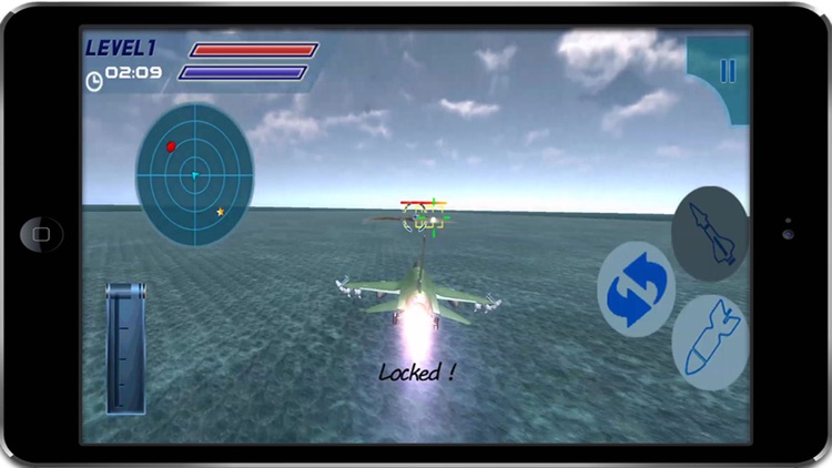 F16 Jet Fighter Air Sky Strike – aircraft missile war simulator screenshot-3