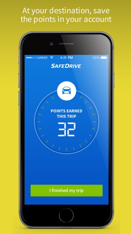 SafeDrive get points for NOT texting while driving screenshot-2